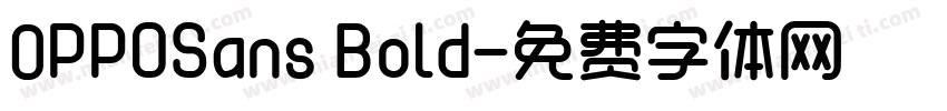 0PPOSans Bold字体转换